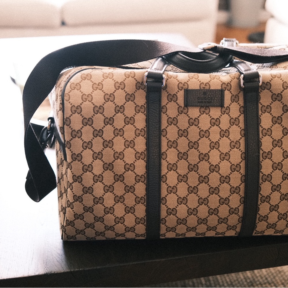 Gucci GG canvas weekender
